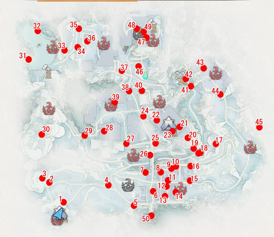 つくも冬マップ