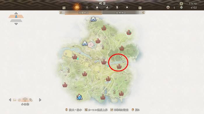 コウラトトのいる場所マップ