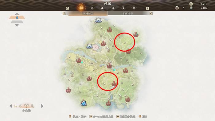 コノミリスのいる場所マップ