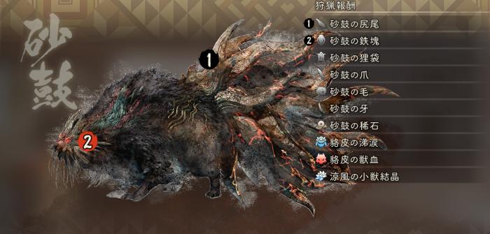 スナツヅミ_狩猟報酬(怒)