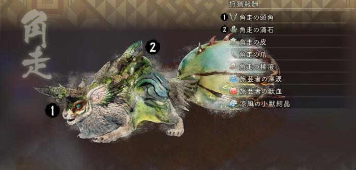 ツノバシリ_狩猟報酬(怒)