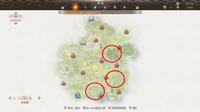 ハゴロモツバメのいる場所マップ