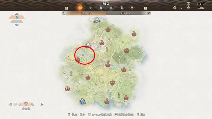 ホウショウウオのいる場所マップ