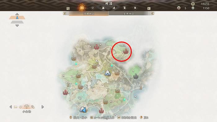 ホウライムグリがいる場所マップ