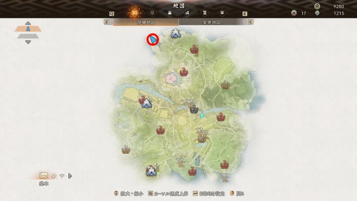 破れかけの護符・山桜_入手場所_マップ