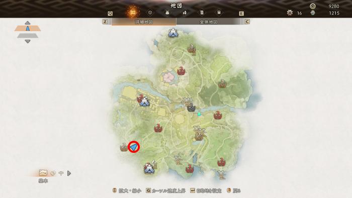 落日の護符・黄昏_入手場所_マップ