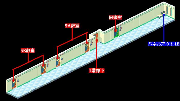 2階ろうかマップ