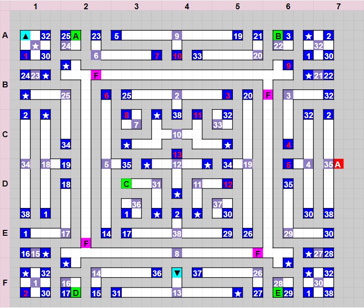 世界樹の迷宮1】地下29階マップの入手アイテムと出現モンスター