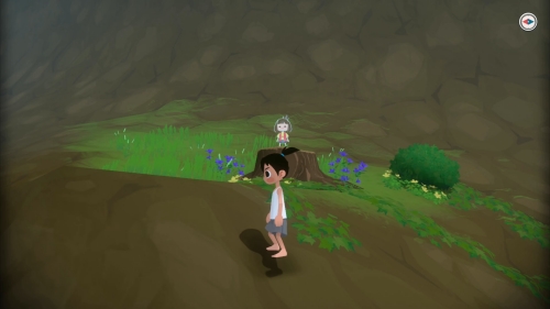 ふたご石碑の北にある山壁詳細画像