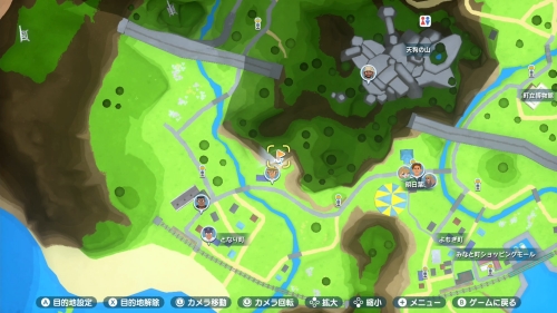 養蜂場の北の高台にある木の上マップ