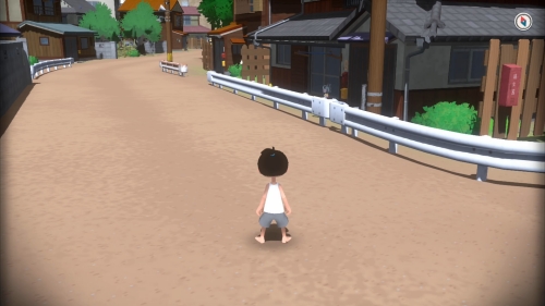 となり町のバス停前の北東にある民家の縁側詳細画像