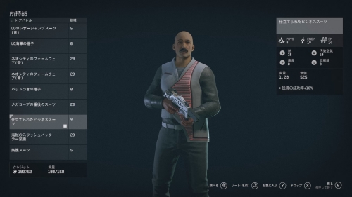 仕立てられたビジネススーツ