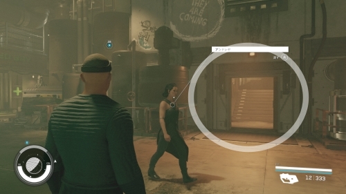 ルイーザの初期位置の近くにある階段