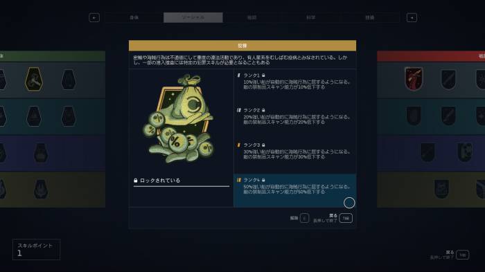 スキル「狡猾」