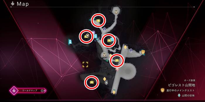 ピゴレスト山間地宝箱