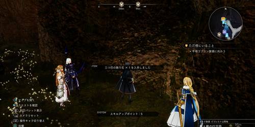 三つ巴の飾り石