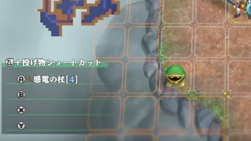 投げ物ショートカット