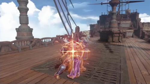 コンボ攻撃はジャスト入力で攻撃性能が強化