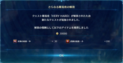 VERY HARD 報酬