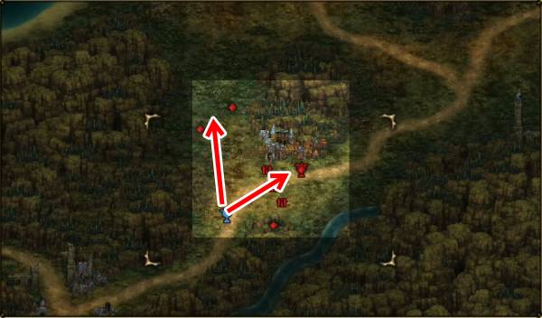 リヴィエの町攻略マップ