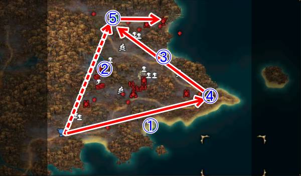 共闘戦攻略マップ