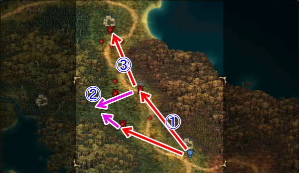 名家の剣士攻略マップ