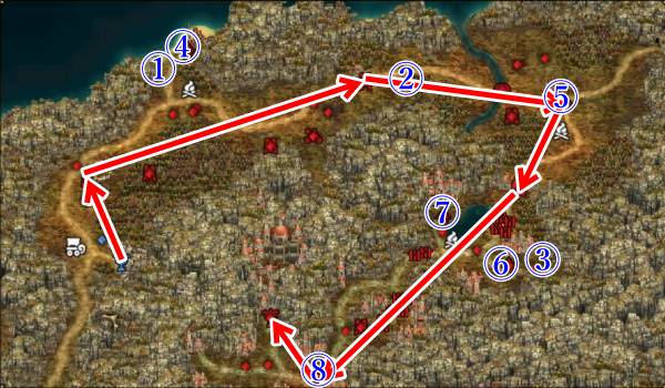 大聖堂攻略マップ