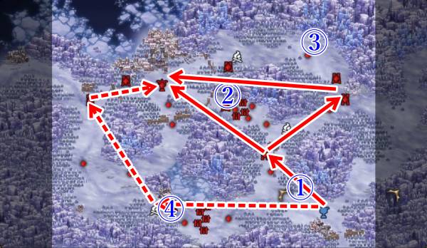 雪原の王攻略マップ