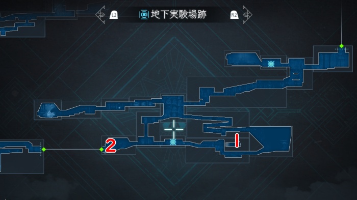 地下実験場跡チャプター6map
