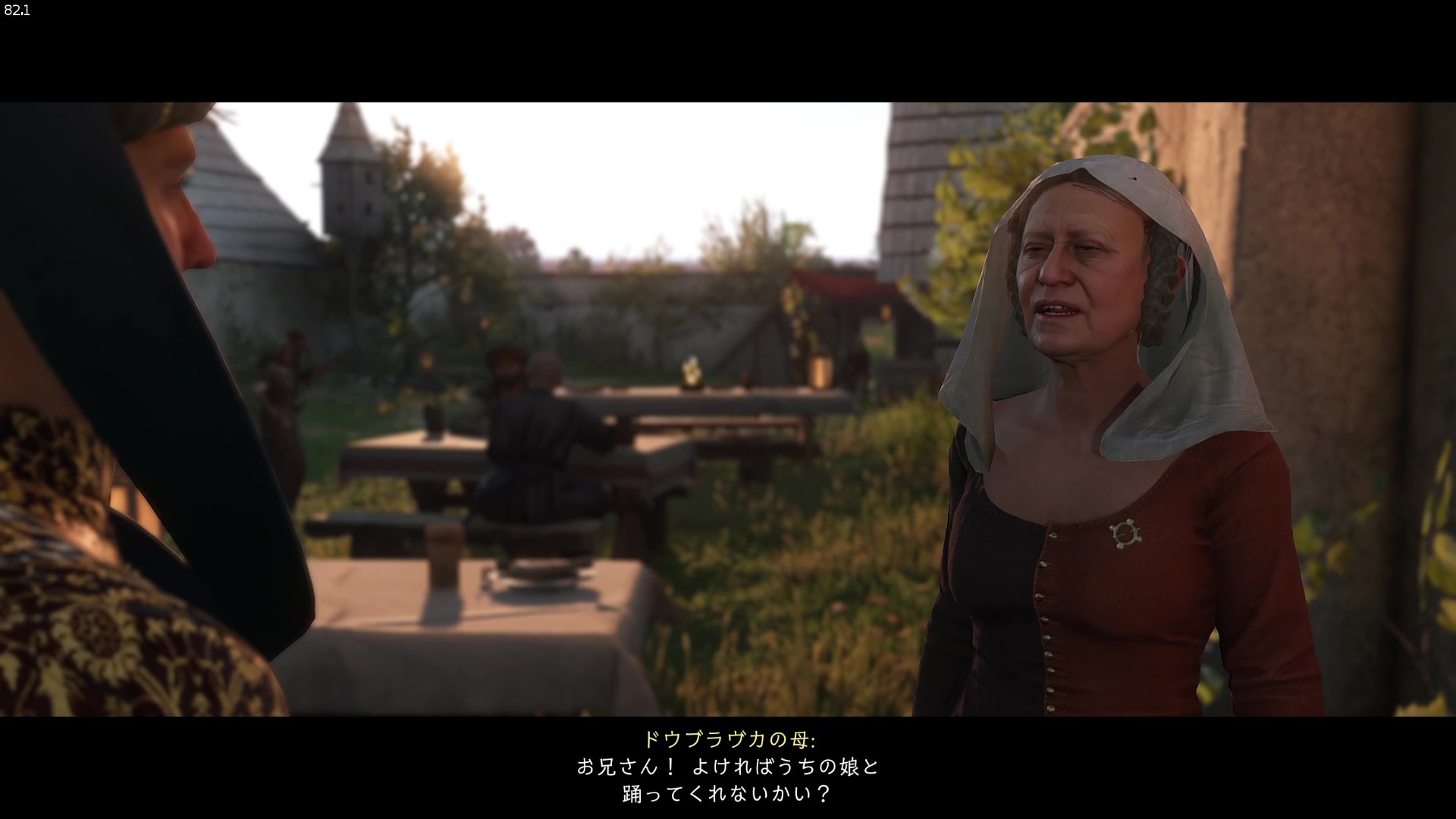 ドウブラヴカの母と話す