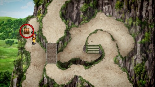 ドワーフの山道 運の紋章片