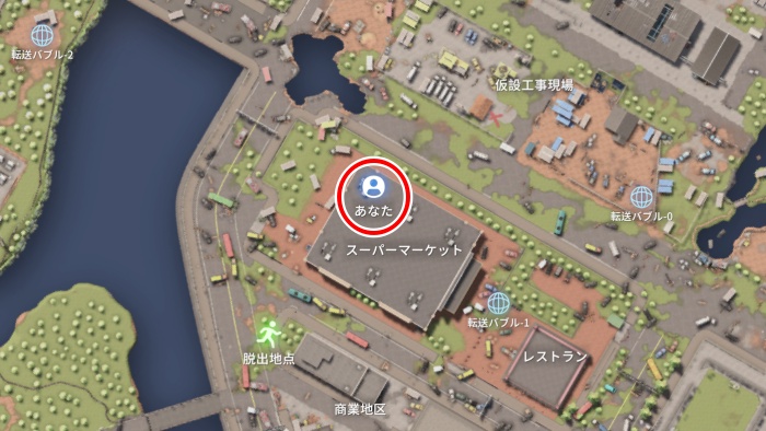 スーパーの小部屋のカギMAP