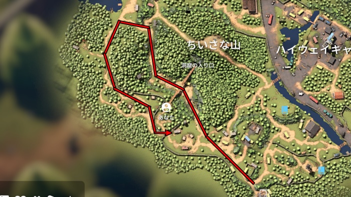 ダッコフ 西側ショートカット