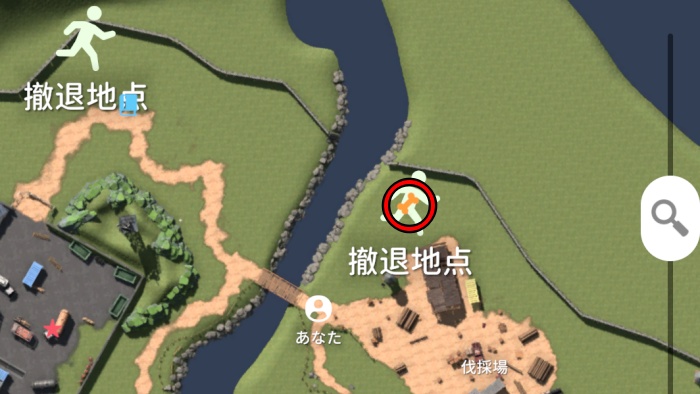 倉庫エリア スコップ3MAP