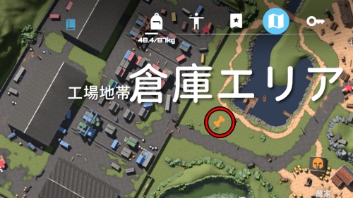 倉庫エリア スコップ5MAP