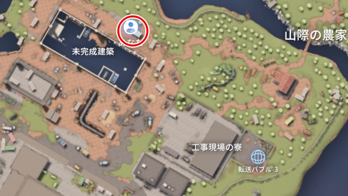 工事現場寮のカギMAP