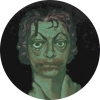 口が縫われた男