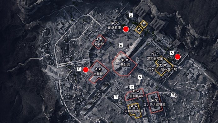 ボンバルディア 宇宙港MAP