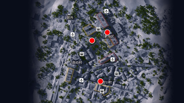 ボンバルディア埋もれた街MAP