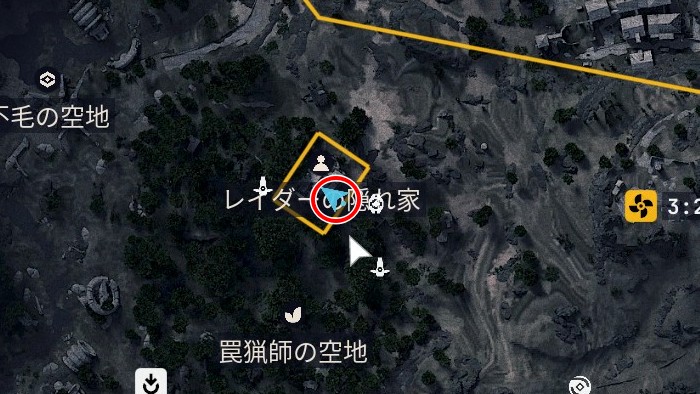 レイダーの隠れ家 スイッチ1MAP