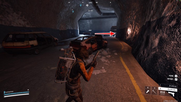 倉庫施設 右に曲がる2