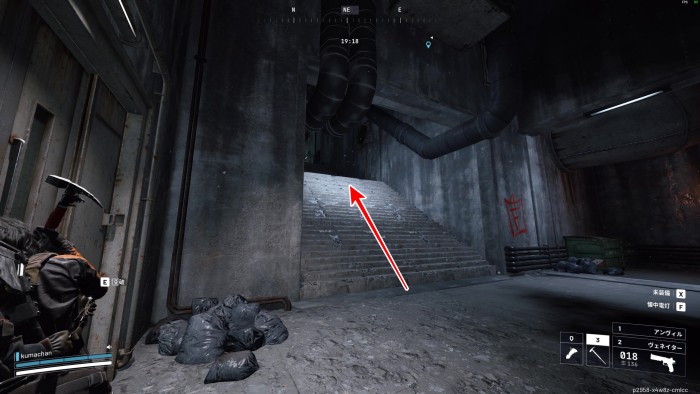 倉庫施設 赤3 突破階段