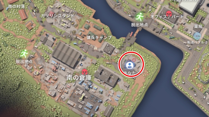 ダッコフ_非通知電話 丸の場所MAP