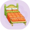 スイカのダブルベッド