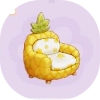 パイナップルのシングルソファ