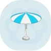 ブルーパラソル